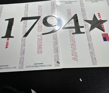 Chrome Raised Plastic 1794 Letters Inserts for Toyota Tundra Tailgate picture