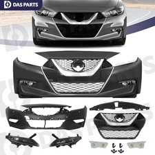 For 2016-2018 Nissan Maxima Bumper w/Park Sensor Hole Grille Fog Light Bracket picture