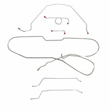 Complete Brake Line Kit fits 1966 Chevy Malibu Hardtop w/ Manual Drum CBK0276SS picture