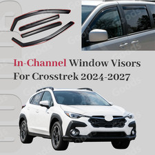 Fit 2024-2027 Subaru Crosstrek In-Channel Rain Guard Window Visors Sun Deflecto picture