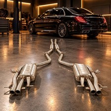 Benni Valved Cat-Back Exhaust Mercedes W222 S450 S500 S550 S560 2014-2020 304 SS picture
