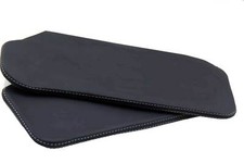 Fits 93-02 Chevrolet Camaro Firebird Vinyl Sunvisor Set Black Covers,Gray Stitch picture