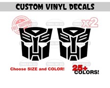 2x Transformers Autobot Stickers Transformer Auto Bot Vinyl Decals (1 Pair). picture