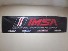IMSA RACING BANNER/FLAG. NISSAN, CORVETTE C8 PORSCHE AUDI BMW FERRARI HONDA SCCA picture
