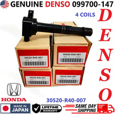 4X GENUINE DENSO Ignition Coils For  Honda Accord CRV  Acura 2.4L I4, 099700-147 picture