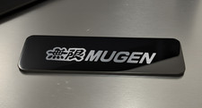 Engraved Mugen Power Badge Emblem Dash Black Polished Stainless Steel fit Honda picture