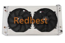 Full Alu 3Row Radiator+Fan+Shroud 88-00 ChevroleT/GMC C2500 k 3500 Suburban 7.4L picture