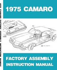 1975 Chevrolet Camaro Factory Assembly Instruction Manual picture