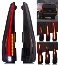 Fit 07-14 Chevrolet Tahoe Suburban GMC Yukon SMOKED LED Tail Lights w/Animation picture