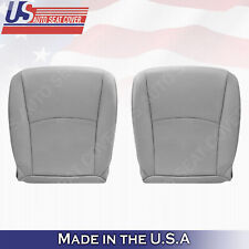 2004 to 2013 For Toyota Highlander Driver & Passenger Bottoms Leather Cover Gray picture