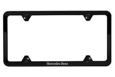 Genuine Mercedes Benz Black Powder Coat w/ Mercedes-Benz Etching Slimline Frame picture