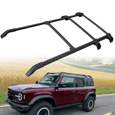 For 2021-2024 2025 Ford Bronco 5PCS Extended Roof Rack Aluminum Rooftop Black picture