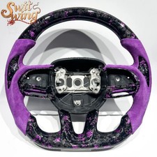 Purple Forged Carbon Fiber Steering Wheel for 2015+ Dodge Charger/Challenger picture