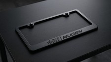 Black on Black MUGEN POWER RACING License Plate Frame Fits Honda / Acura picture