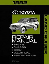 1992 Toyota Land Cruiser Factory Shop Service Manual picture
