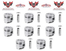 8 Silvolite Hypereutectic Flat Top Pistons for 1968 - 1976 Ford 360 Fe V8 picture