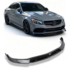For 2015-2021 Mercedes Benz W205 C63 AMG B Style Gloss Black Front Lip Splitter picture