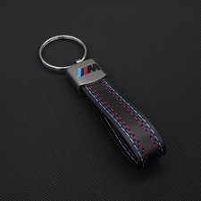 BMW M Performance Keychain Leather  /M Logo Strap Key Ring Gift for BMW USA picture