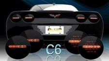 2005-2013 C6 Corvette Midnight Onyx LED Tail Lights (Set of 4) picture