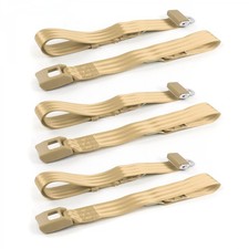 JP Wagoneer 1963 - 1991 Standard 2pt Tan Lap Bench Seat Belt Kit - 3 Belts v8  picture