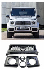 G63 Front Grille+Headlight Covers For Mercedes Benz W464 G500 G550 picture