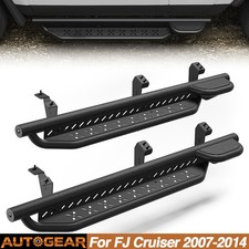 2x Steel Running Boards Side Step Nerf Bars For 2007-2014 Toyota FJ Cruiser picture