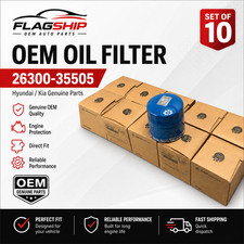 set of 10 PCS Genuine Oil Filter for 1986-2025 HYUNDAI KIA OE# 26300-35505 picture