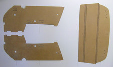 PORSCHE 911 F - serie TARGA door panels and rear parcel shelf (1969-1973) picture