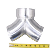 Turbo Aluminum Y Pipe Tube Dual 3.5