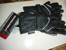 NOS Firstgear Black Gauntlet Leather Riding Gloves Women's Medium BRAND NEW picture
