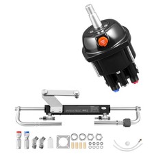 Uimoso Hydraulic Steering Kit 90HP with Helm Pump andCylinder for Boat Outboards picture