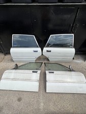 1988-1992 JAGUAR XJ6 GENUINE FULL SET ALL 4 DOORS & MIRRORS & HANDLES OEM WHITE picture