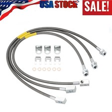 89715 Stainless Brake Lines Extended Front and Rear for TJ YJ 87-06 Cherokee picture