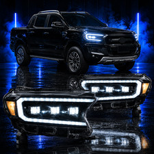 VLAND LED Headlights Fits For Ford Ranger 2015-2023 Clear Reflector Front Lamps picture