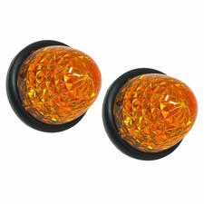 Amber/Red Beehive 16-LED Side Marker Clearance Light Grommet Light Trailer Cler picture