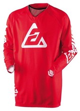 Answer Racing Elite Motorcycle Jersey Red/White MX Off-road ATV UTV BMX MTB MD picture