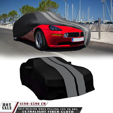 For BMW Z8 Stretch Satin Full Car Cover Indoor Dustproof Gray-Stripe +Bag picture