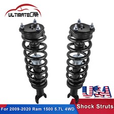 Pair Front Complete Shocks Struts w/ Coil Spring For 2009-2020 Ram 1500 5.7L 4WD picture
