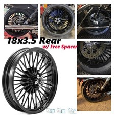 18x3.5 Fat Spoke Rear Wheel Rim For Harley Touring Electra Glide Road King 00-08 picture