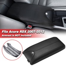 Fit 2007-2012 Acura RDX Center Console Lid Armrest Vinyl Replacement Cover Black picture