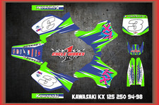 Kawasaki KX 125 - Kx 250 94-98 CUSTOM Retro  GRAPHIC KITS  picture
