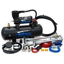 HornBlasters PsychoBlasters 228H Loud Air Horn Kit with Compressor picture