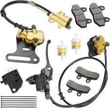 Front Rear Hydraulic Disc Brake Caliper Cylinder Pads Kit For SSR 125cc 110cc picture