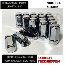 32 Chrome Bulge Acorn Lug Nuts 2