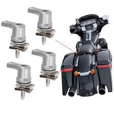 4X Theft Deterrent Saddlebag Lock Hardware Mounting Kit Fit For Harley Touring picture
