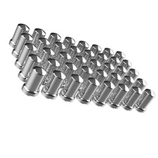 33mm Chrome ABS Plastic Lug Nut Covers Caps for Semi Truck (Pack of 40) picture