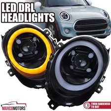 Smoke Projector Headlights Fits 2014-2024 Mini Cooper F55/56 Clubman F54 LED DRL picture