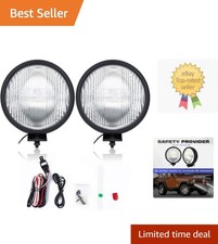 FL7091 Fit for 1997-2006 Wrangler tj off-road Pair Front Fog Lights Lens Bumper picture