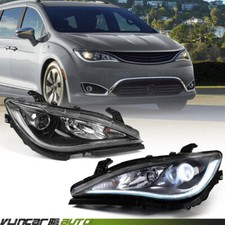 2P For Chrysler Pacifica 2017-2020 Chrome Halogen Headlights Headlamps LH RH picture