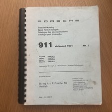1971 Porsche 911 Spare Parts Catalog Model 1969/70/71 Original Very Rare German picture